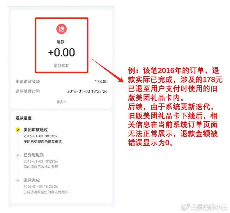 美团客服回应“退款未到账”：已修复退款信息滞后问题<strong></p>
<p>tube币</strong>，将帮助用户追溯每一笔担心的订单